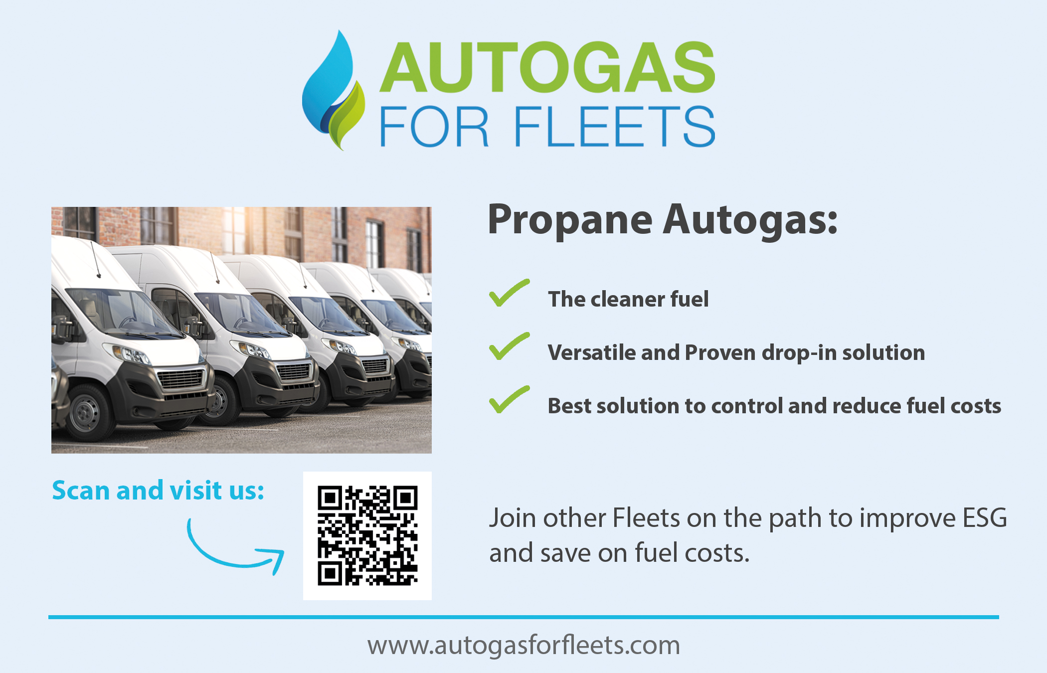 Advertising autogas for fleets website in BPN magazine
